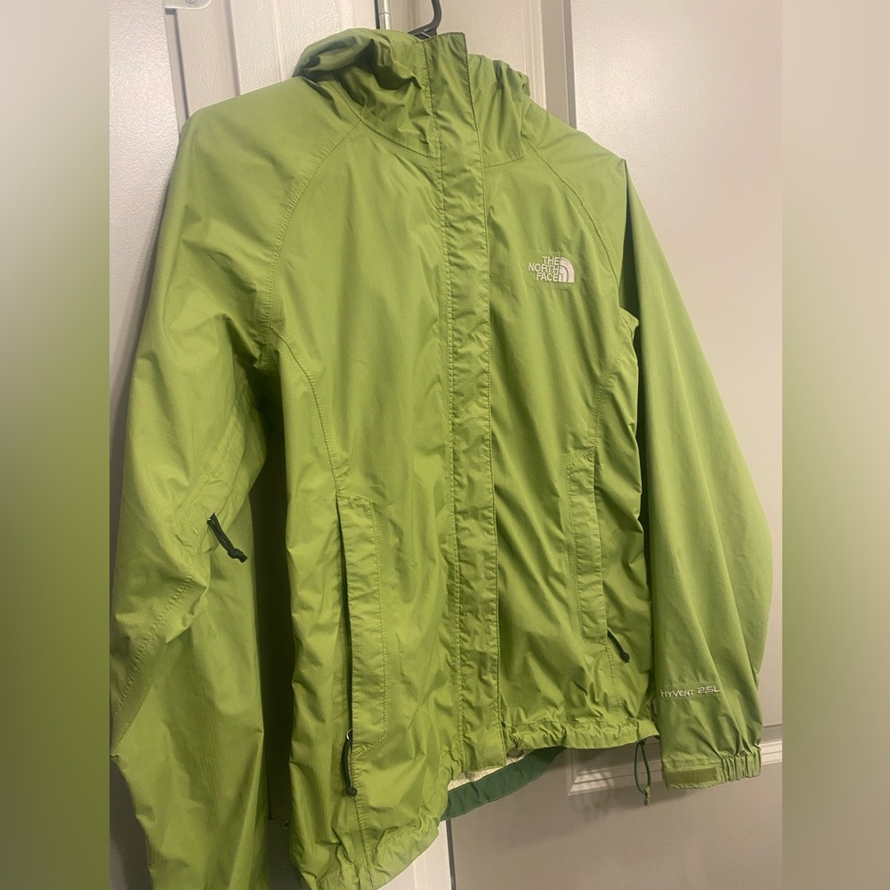 Green North Face Windbreaker Jacket
